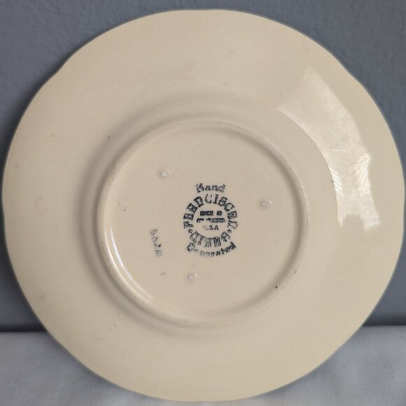 Set of 10 Vintage FRANCISCAN WARE Apple Leaf Pattern  6" Saucer Side Plates - Picture 2 of 4